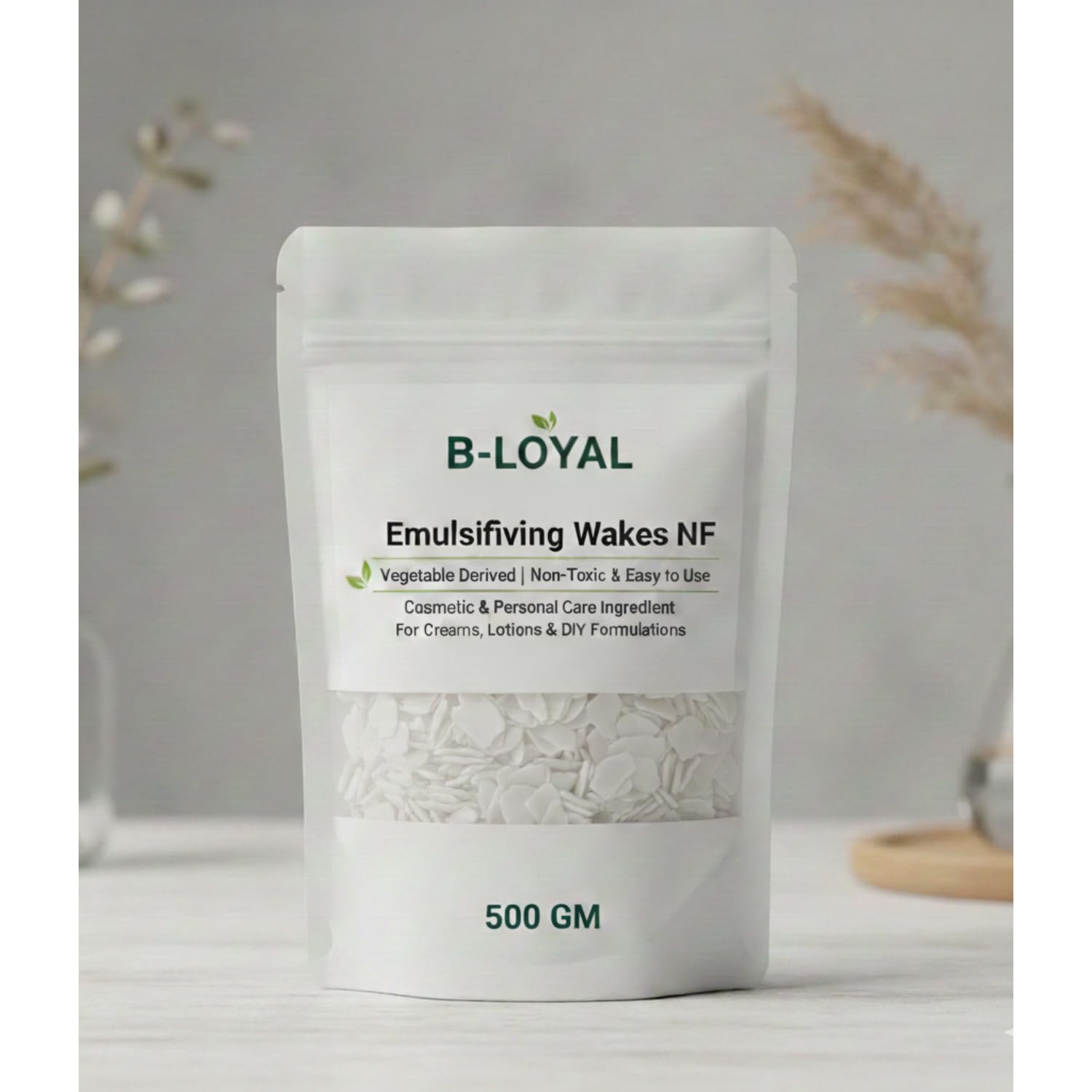 Loyal Emulsifying Wax NF (500 GM) | 100% Vegetable Derived Non-Toxic Easy to Use