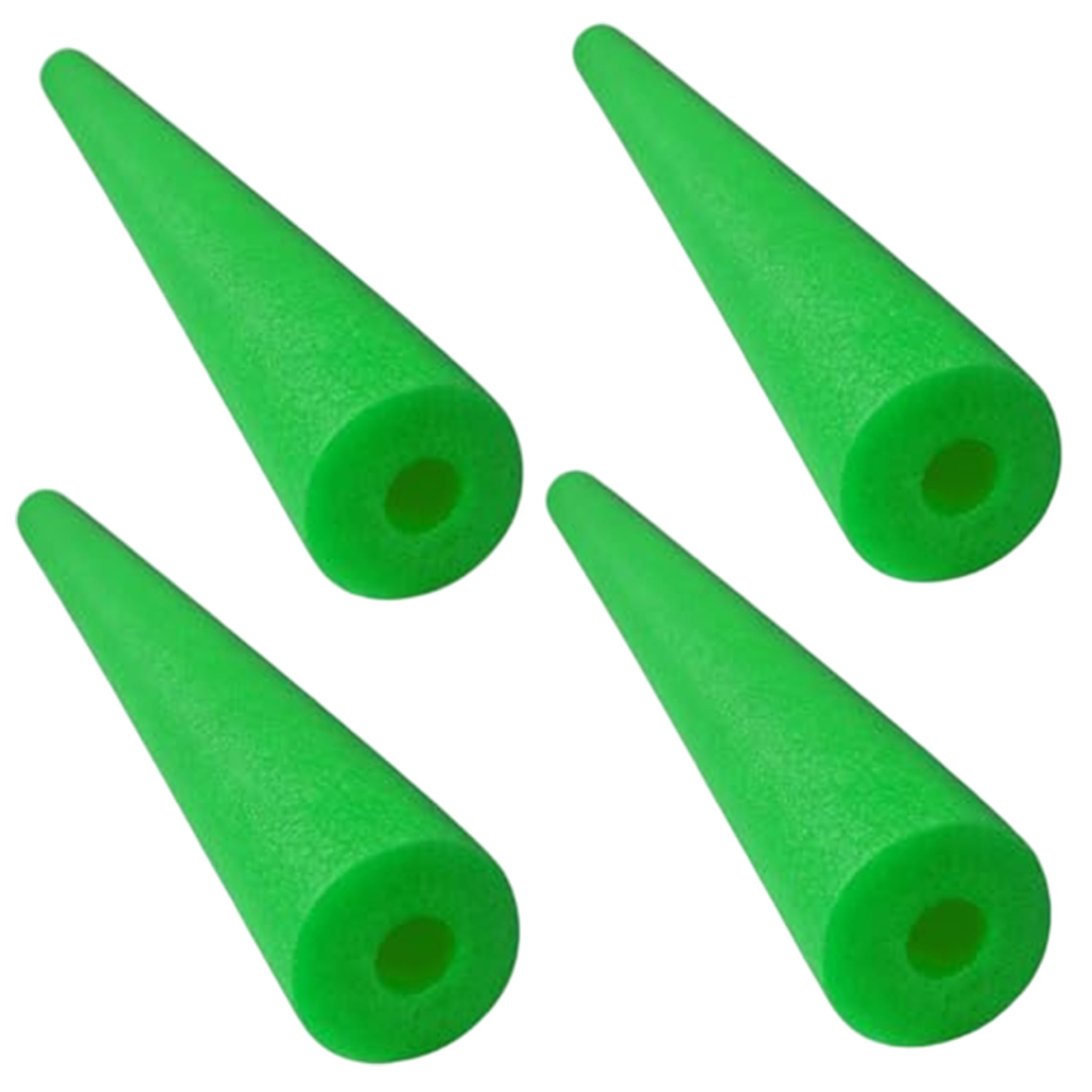 Pool-Nudeln aus Schaumstoff, 4 Stück, Schaumstoff-Pool-Schwimmnudeln, hohl, leicht, Auftrieb, Schwimmhilfe für Kinder, 59 Zoll, Grün.