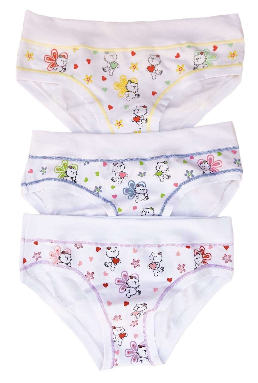 3 Slip Bambina Schiesser In Cotone Biologico, Jersey Elasticizzato, Taglie 140-176, Rosa/nero, Confezione Da 6 - 4