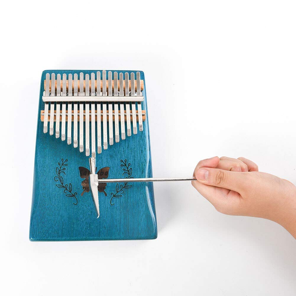 Kalimba Kit De 17 Clés De Rechange Avec Marteau D'accordage, Tige En
