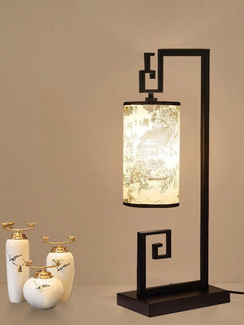 Lampka biurkowa Lampa biurkowa, salon, gabinet, sypialnia, lampka nocna, wzorzysta, spersonalizowana, do czytania Lampka nocna