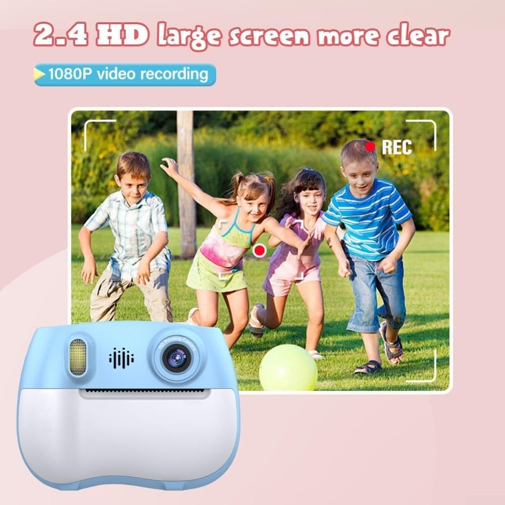 Fotocamera per bambini a doppia lente con schermo da 2,4 pollici (verde)