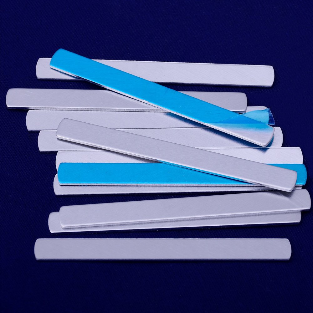 Rosebeading Aluminum 20Pcs Tibetara Tags Stamping Blank Ring Diy Jewelry Tags,Jewelry Making (1/4X2 1/2"(6.35X63.5mm), )