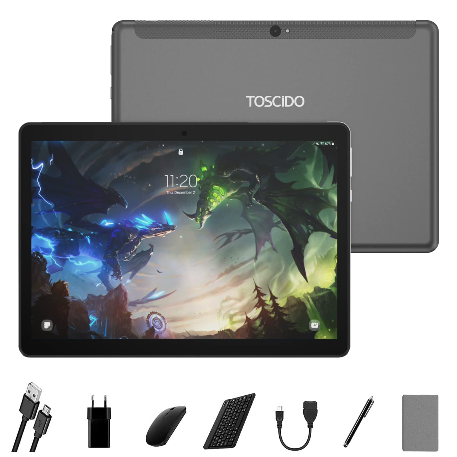 Amazon.co.jp: TOSCiDO タブレット 10インチ、Android 11