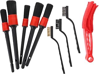 NOLITOY Teiliges Auto Detailing Pinsel aus Naturborsten Elastisch und Vielseitig für Innenraum Lüftungsschlitze Motor Felgen und Effiziente für Autopflege und Innenraumreinigung