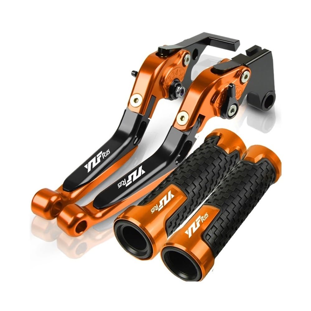Gfjvcgjru E Motorcycl Brak Clutch Levers Adjustabl Extendabl For Ya&Maha Yzfr125 2021 2020 2019 Motorcycl Brak Clutch Lever Handlebar Grip Handl