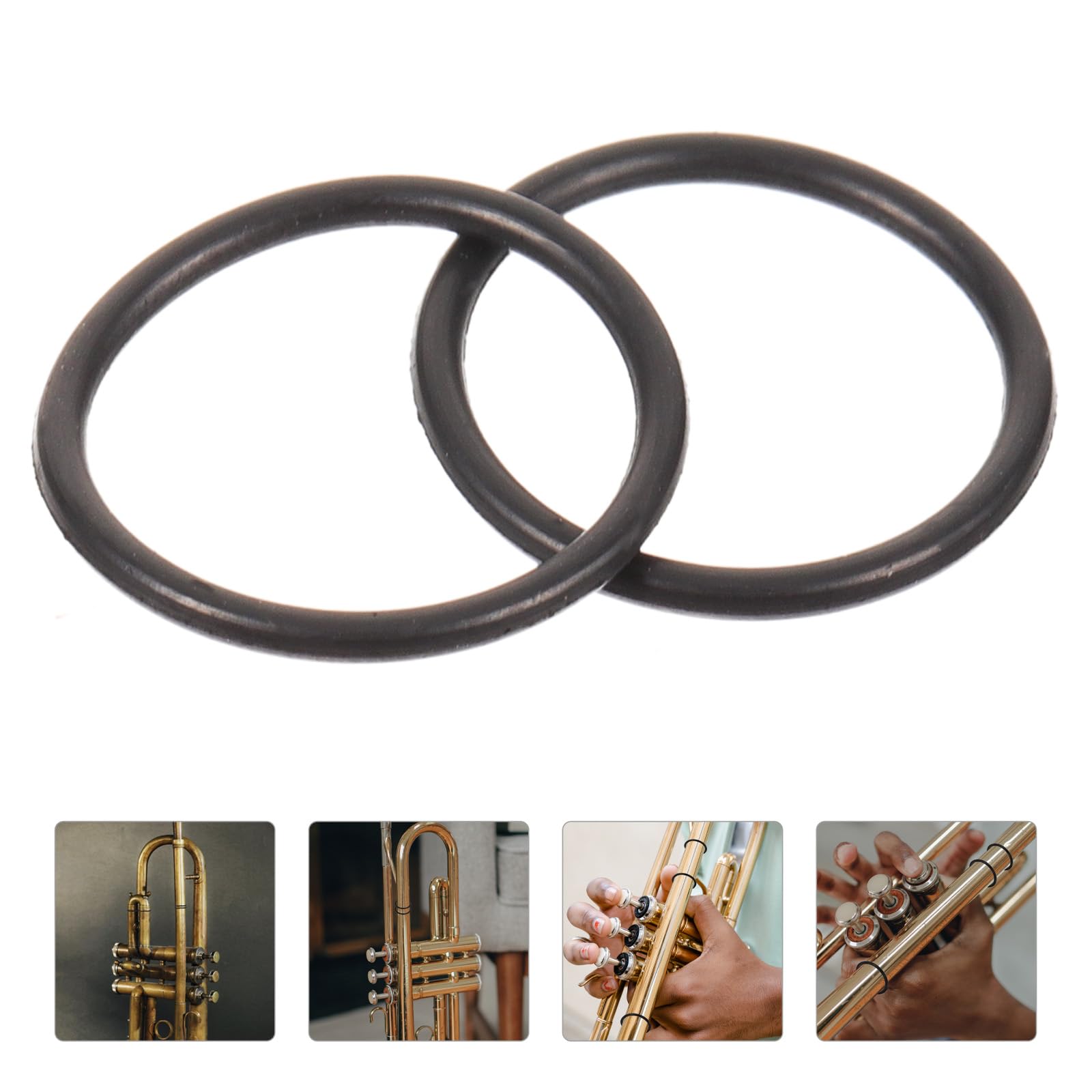 Lot de 20 anneaux de trompette en caoutchouc pour trompette Bach Conn