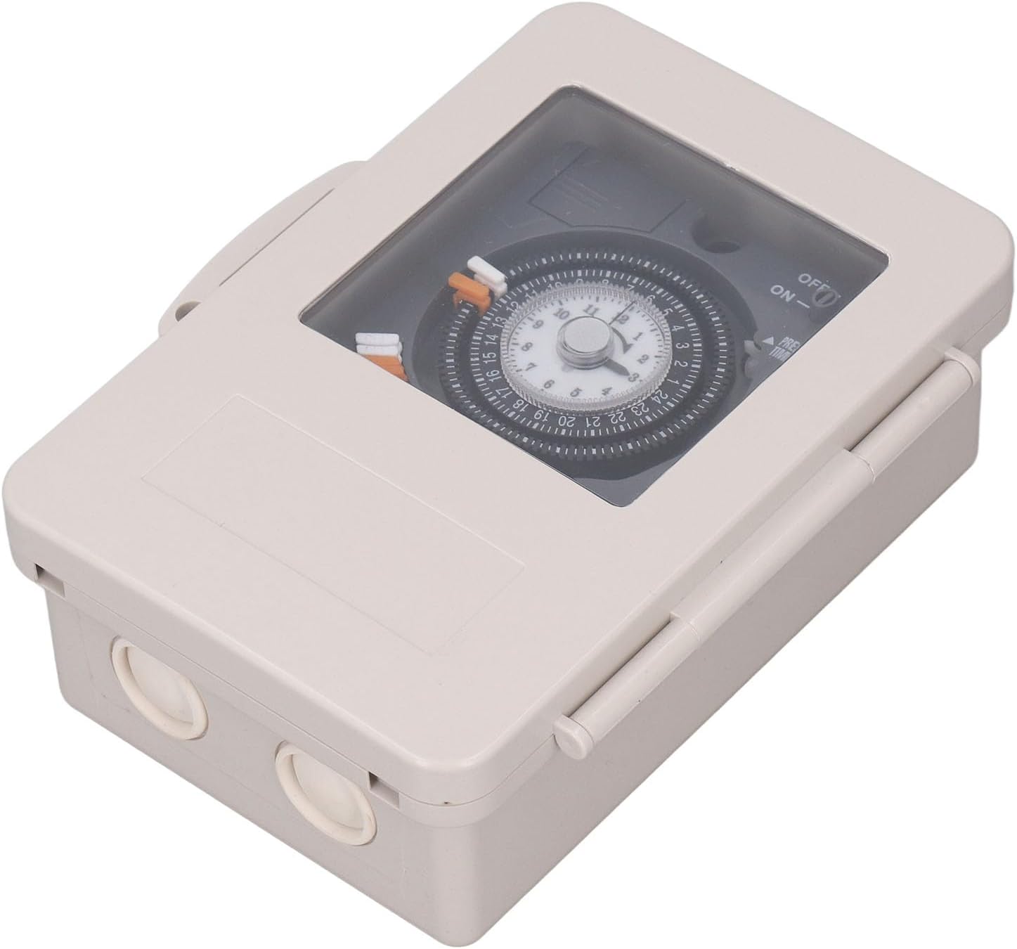 Mechanical Timer Switch, IP53 Rainproof Time Switch for Water Heater, Pool, Garden, Home or Industry with Cycle Time Relay 30A 250VAC