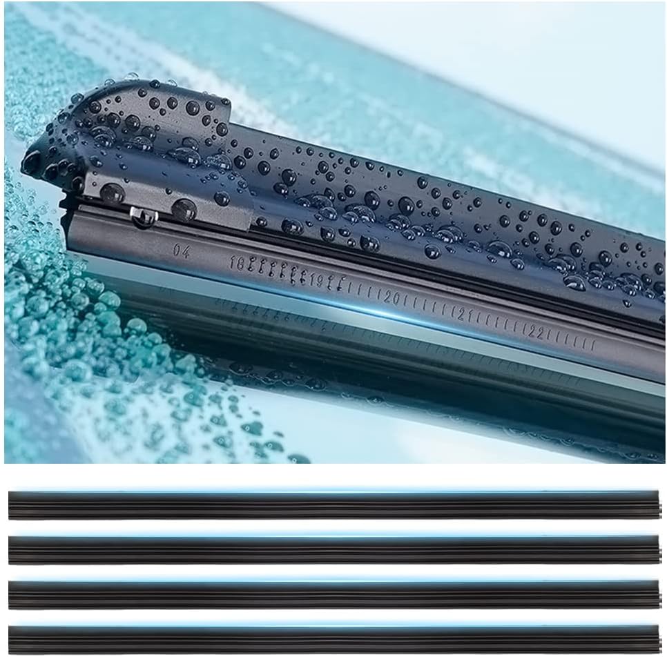4PCS 32" Trimable DIY Car Windshield Wiper Blade Strips