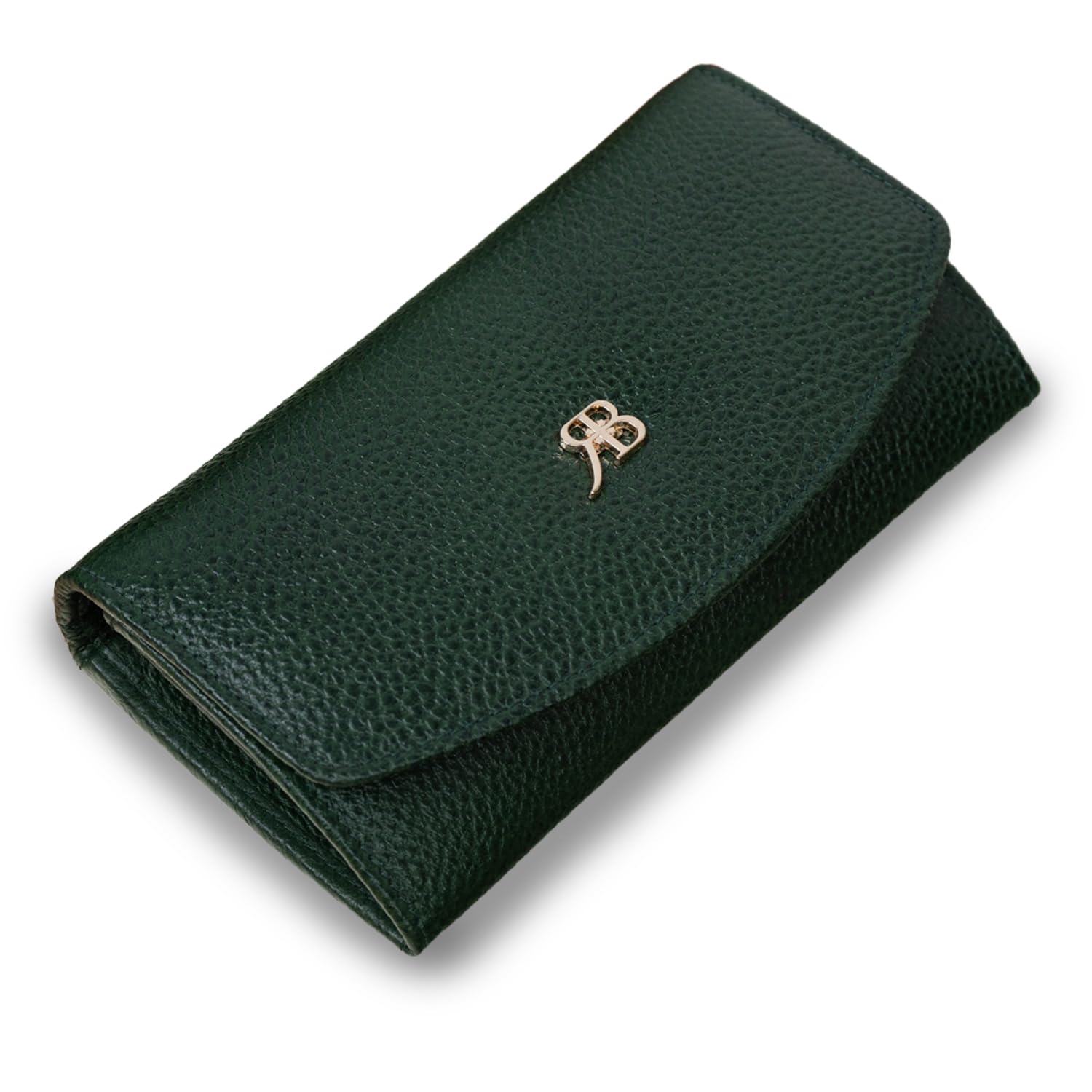 Richborn VelvetLock Premium Designer Wallet for Women – Elegant Velvet Finish Clutch, Multiple Card Slots, Coin Pocket, Cash Compartment, Stylish & Durable Purse for Daily and Party Use|Green-image-16