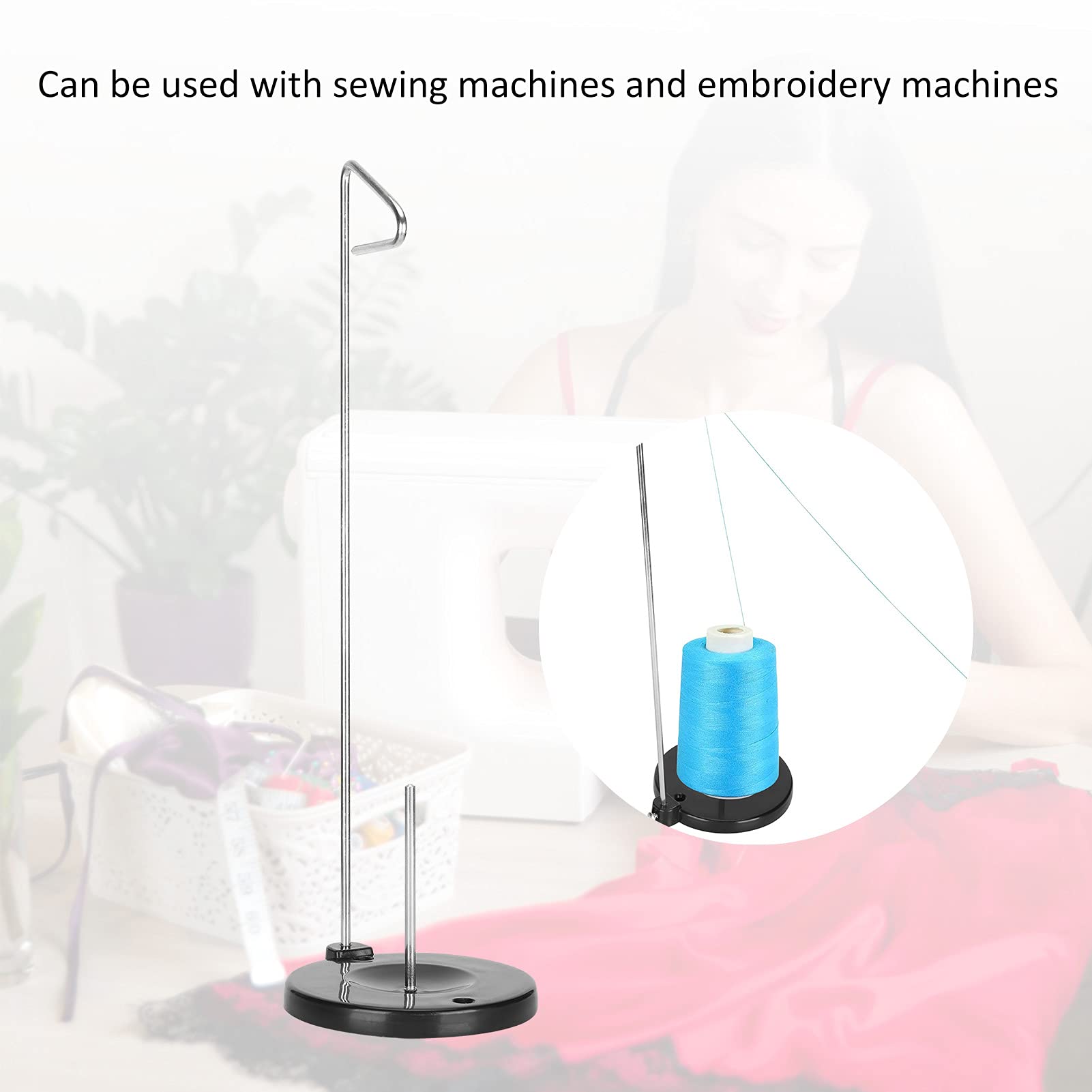 Sewing Machine Oil Universal Single Thread Stand – Cone Spool Holder ...
