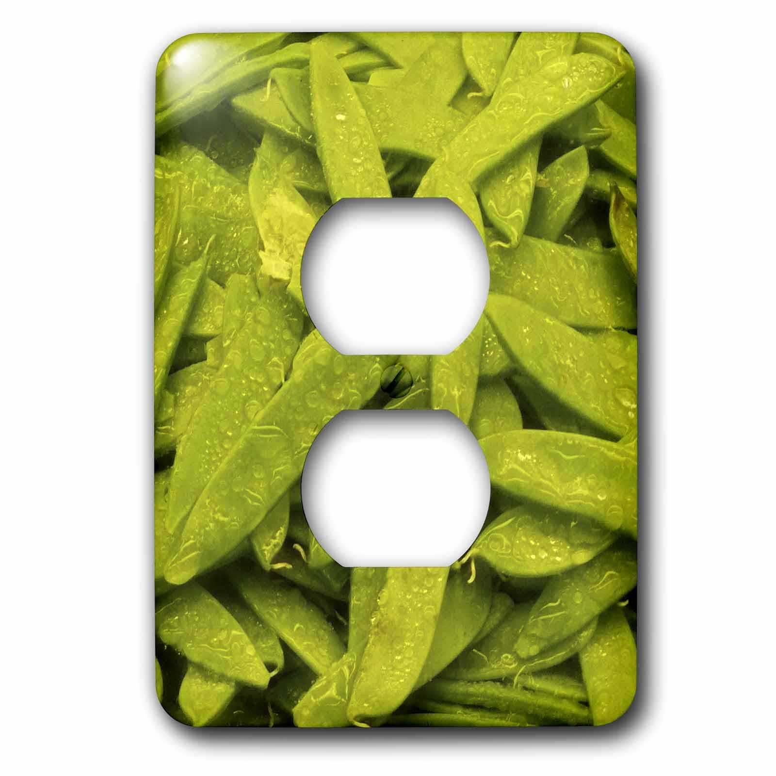 Tapa de enchufe de 2 tomas para ocultar imperfecciones de pared con diseño 3dRose