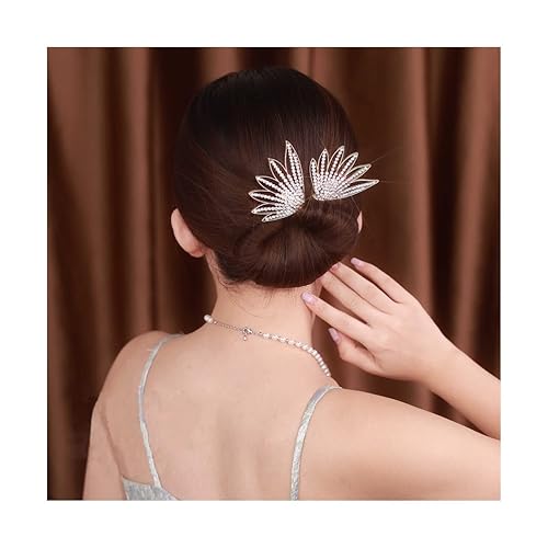 Ins Style Elegant Lazy Hair Curler, Crystal Hair Bun Maker,