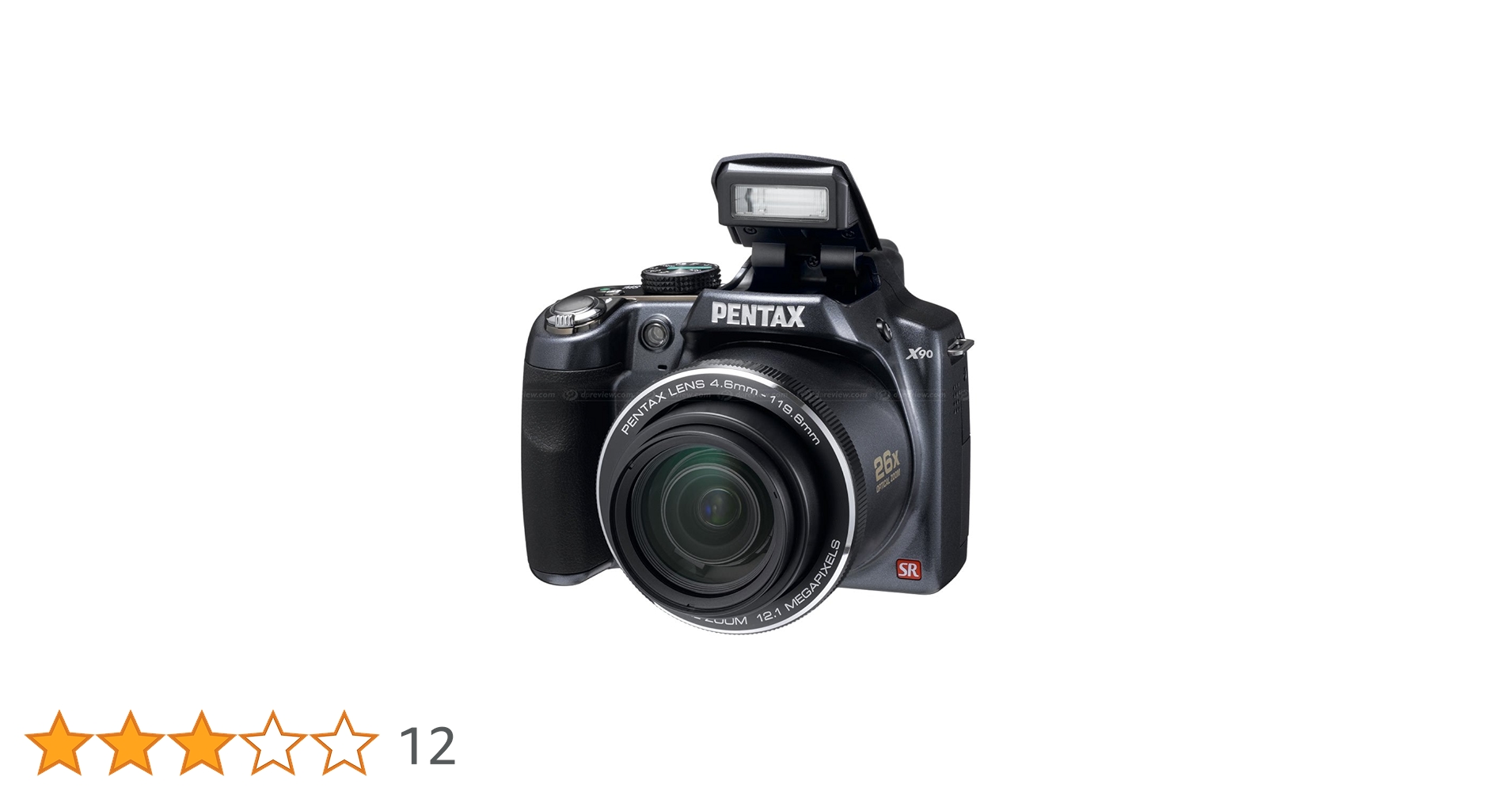 Amazon | PENTAX デジタルカメラ X90 1200万画素 光学26倍ズーム 広角