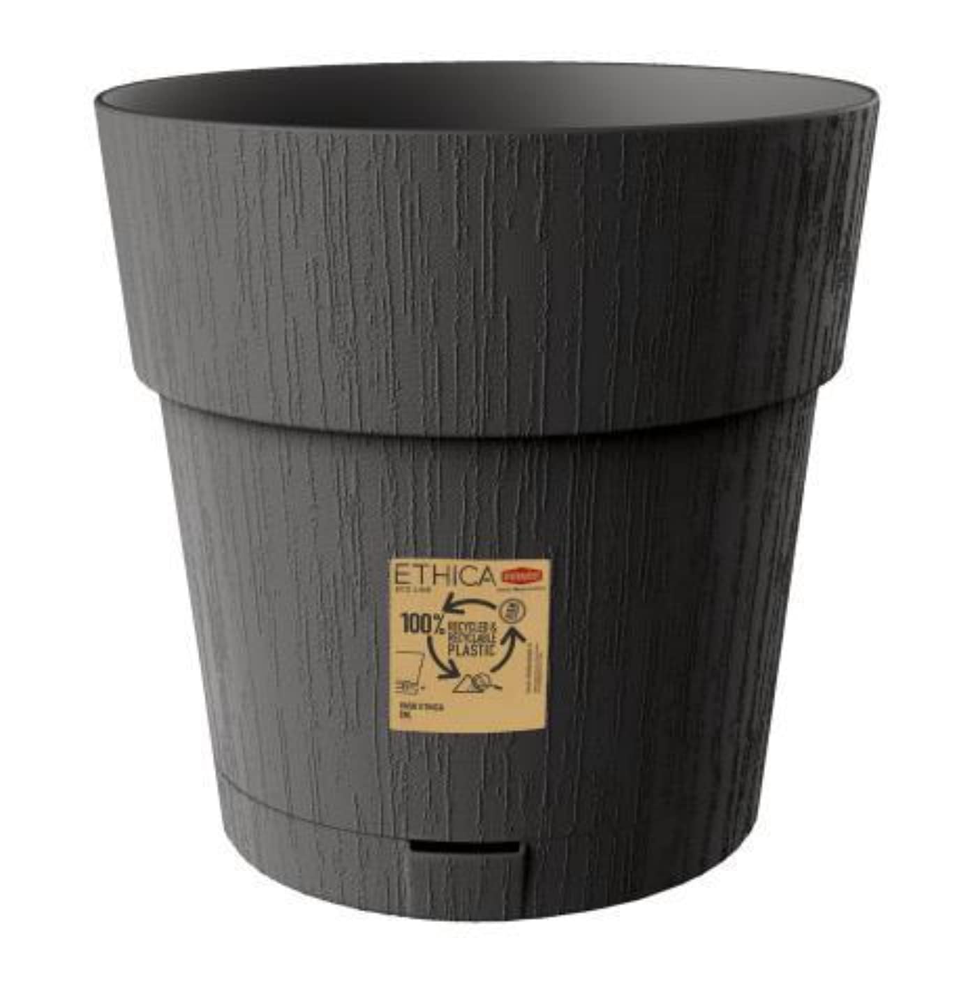 Stefanplast As Shown In The Picture Ethica Vase Ø20 Graphite C/Ris Acqua68051, Shown