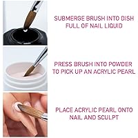 Vista 4 de Young Nails Líquido para Uñas. Monómero de Grado Profesional de Alta Calidad. Uso con Polvo para Uñas Acrílicas en Casa. Líquido para Uñas de Bajo