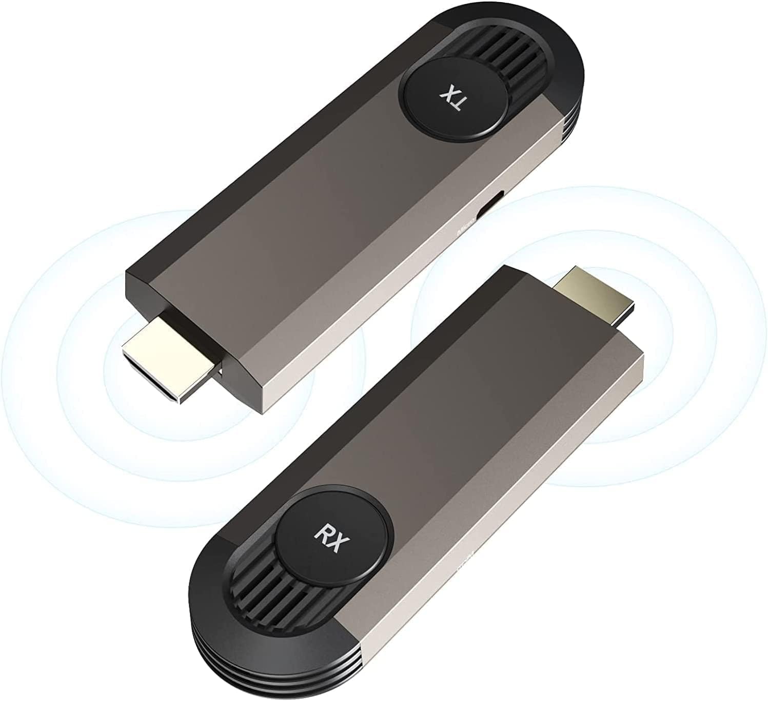 Parlberd Wireless HDMI Transmitter and Receiver, Designed for Laptops,PC,Plug & Play,HDMI Dongle Adapter,Support 2.4/5GHz for Streaming Streaming Video/Audio from Laptop/PC to HDTV Projector