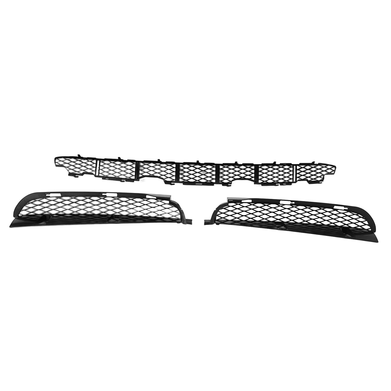 3-teiliges Set Lüftungsgitter Stoßstange vorne Kompatibel mit BMW X5 E53 2003-2006 51117116398 51117116397 51117111767