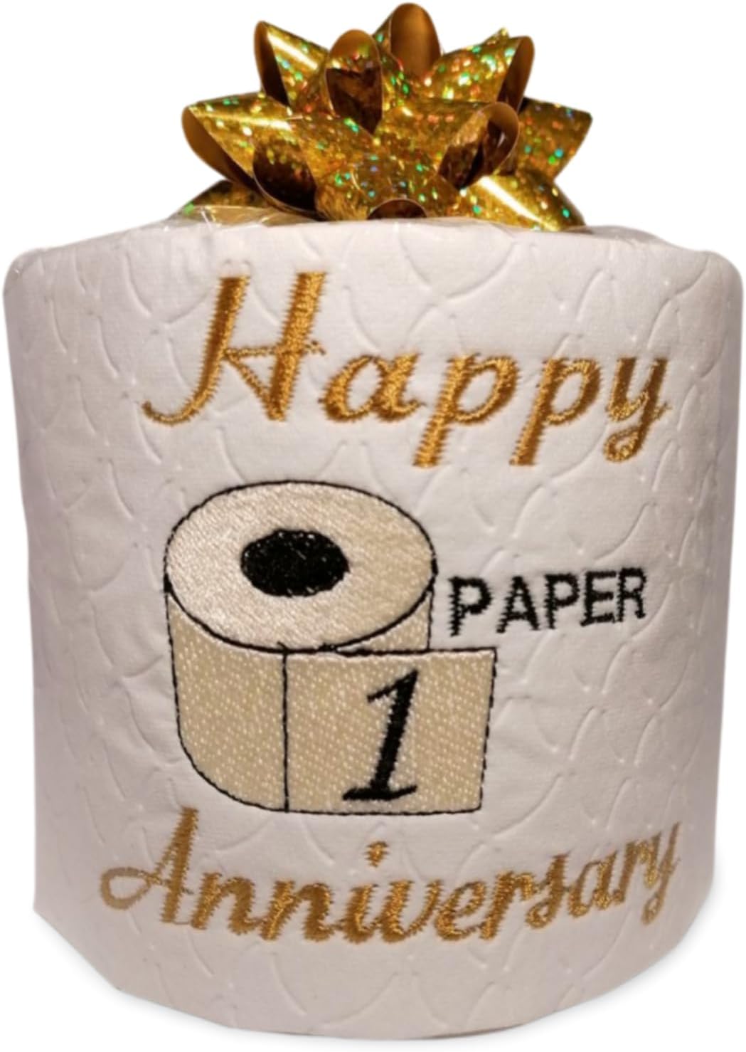 First Wedding Anniversary Paper Keepsake Embroidered Funny Novelty Gift Husband Wife Him Her