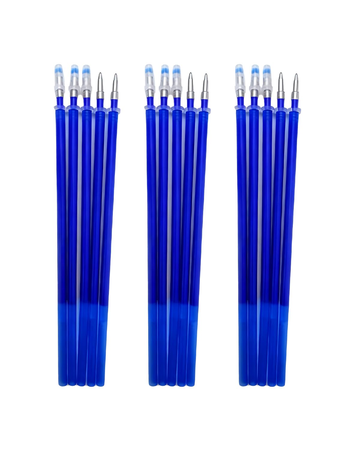 15 recambios borrables, 0,5 mm, para bolígrafos retráctiles Pilot, tinta térmica, 400 m de escritura fluida, aptos para uso diario y profesional (azul, 0,5 mm)
