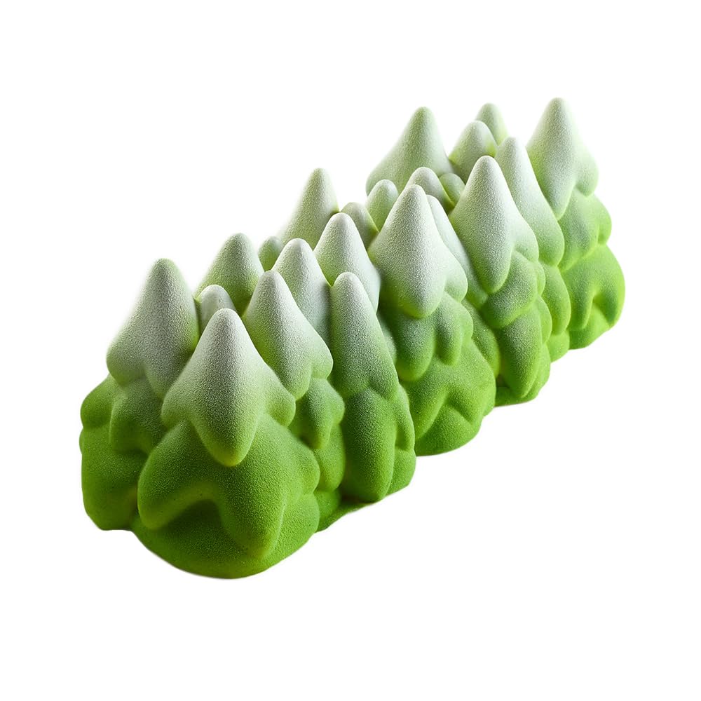 Pavoni Silicone Cake Moulds - Tronchet SNOW TREE KE092 250 x 90 x H 95 mm Vol 1100 ml - Professional Accessories for Christmas and Baking - Cake Moulds Oven Freezer and Slaughter