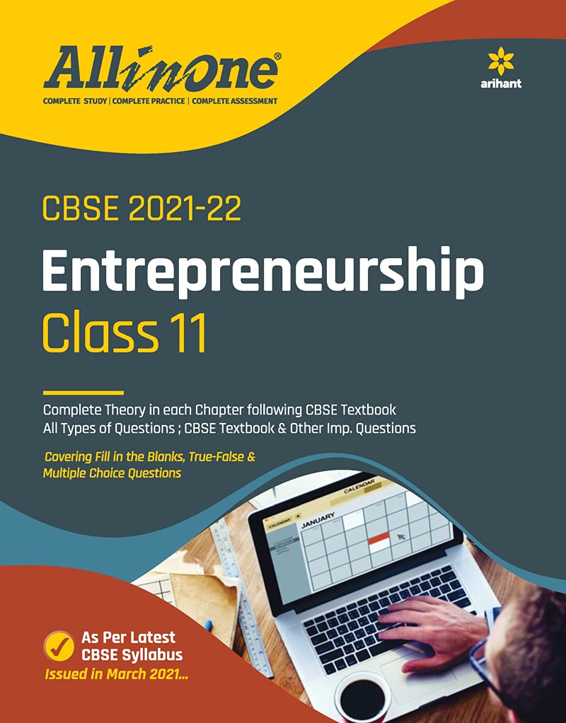CBSE All In One Entrepreneurship Class 11 for 2022 Exam (Updated edition for Term 1 and 2) Paperback – 20 June 2021