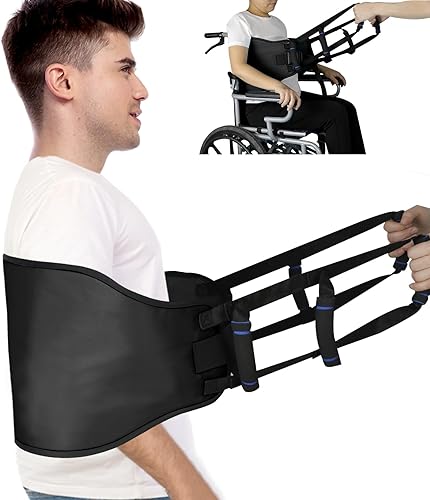 Miniatura 11 de Eslinga de transferencia, cinturón de marcha acolchado para personas mayores, pacientes de alta resistencia, ayuda de elevación, ayuda a