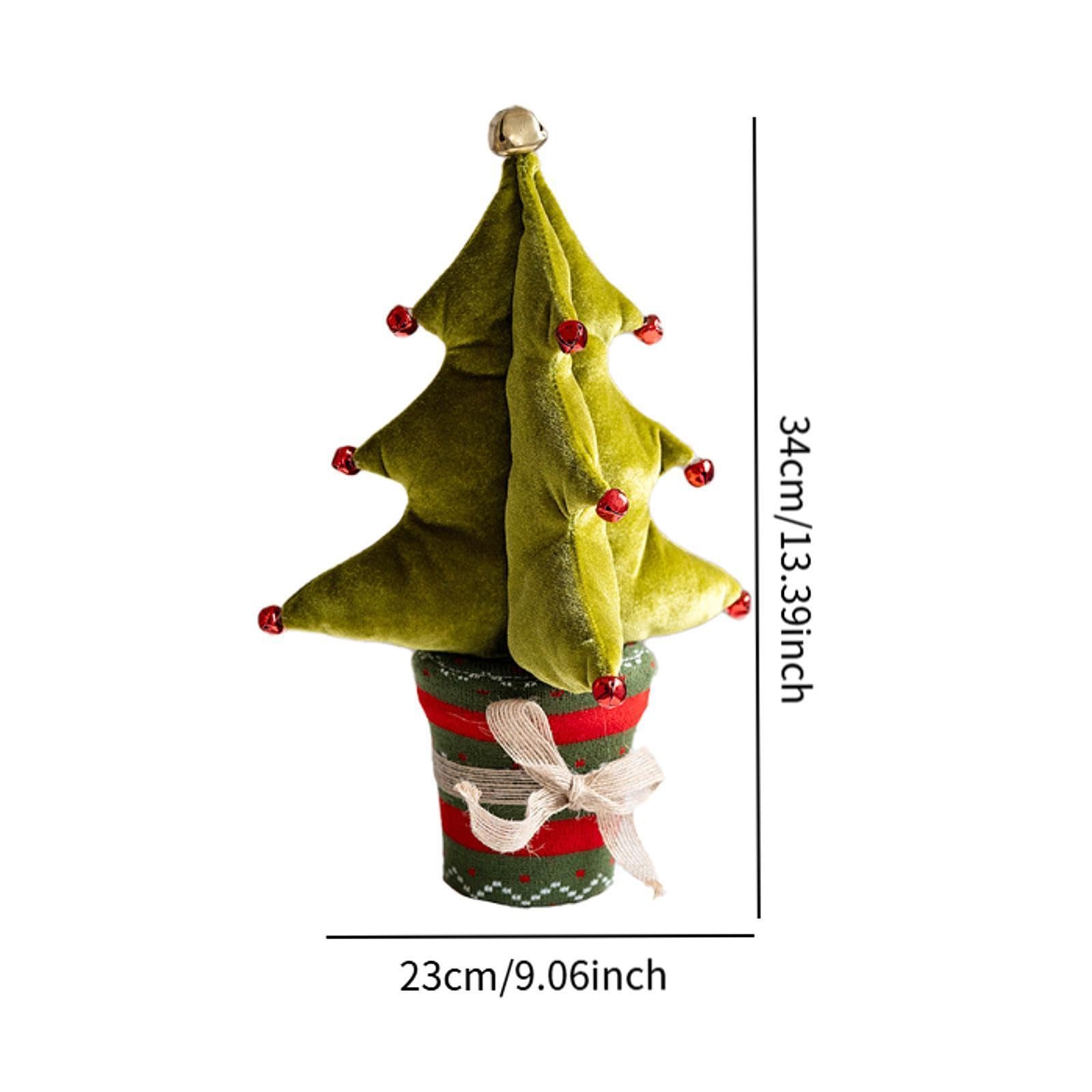 Decoración de de Navidad de Mesa, Adorno de Peluche, de Navidad de Mesa para Celebraciones de Cumpleaños, Estante de Boda, Chimenea, Verde