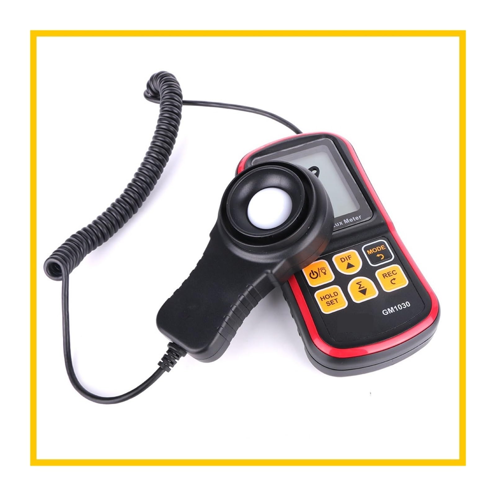 Luxómetro digital Fotómetro de 200.000 lux Mini luxómetro de mano Iluminómetro GM1030