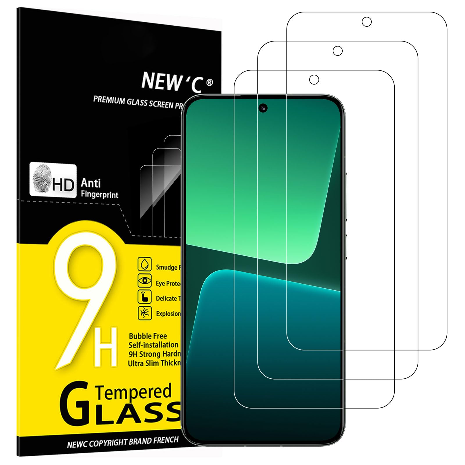 3 Pezzi BROTECT AirGlass Matte Pellicola in vetro opaca per Xiaomi Poco F6 Pro
