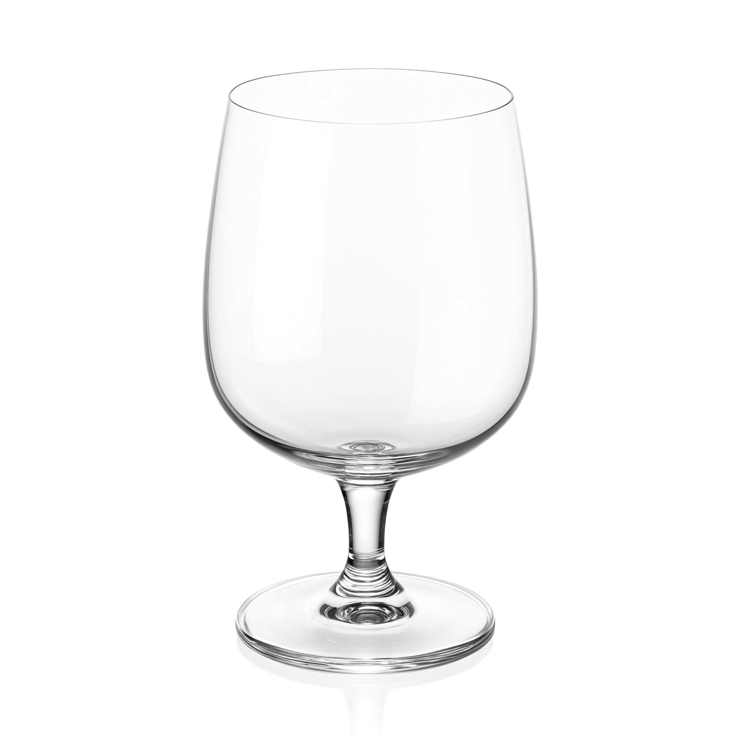 DIAMANTE Copas de vino de tallo corto, copas de agua, juego de 6, capacidad de 346 ml, aptas para lavavajillas
