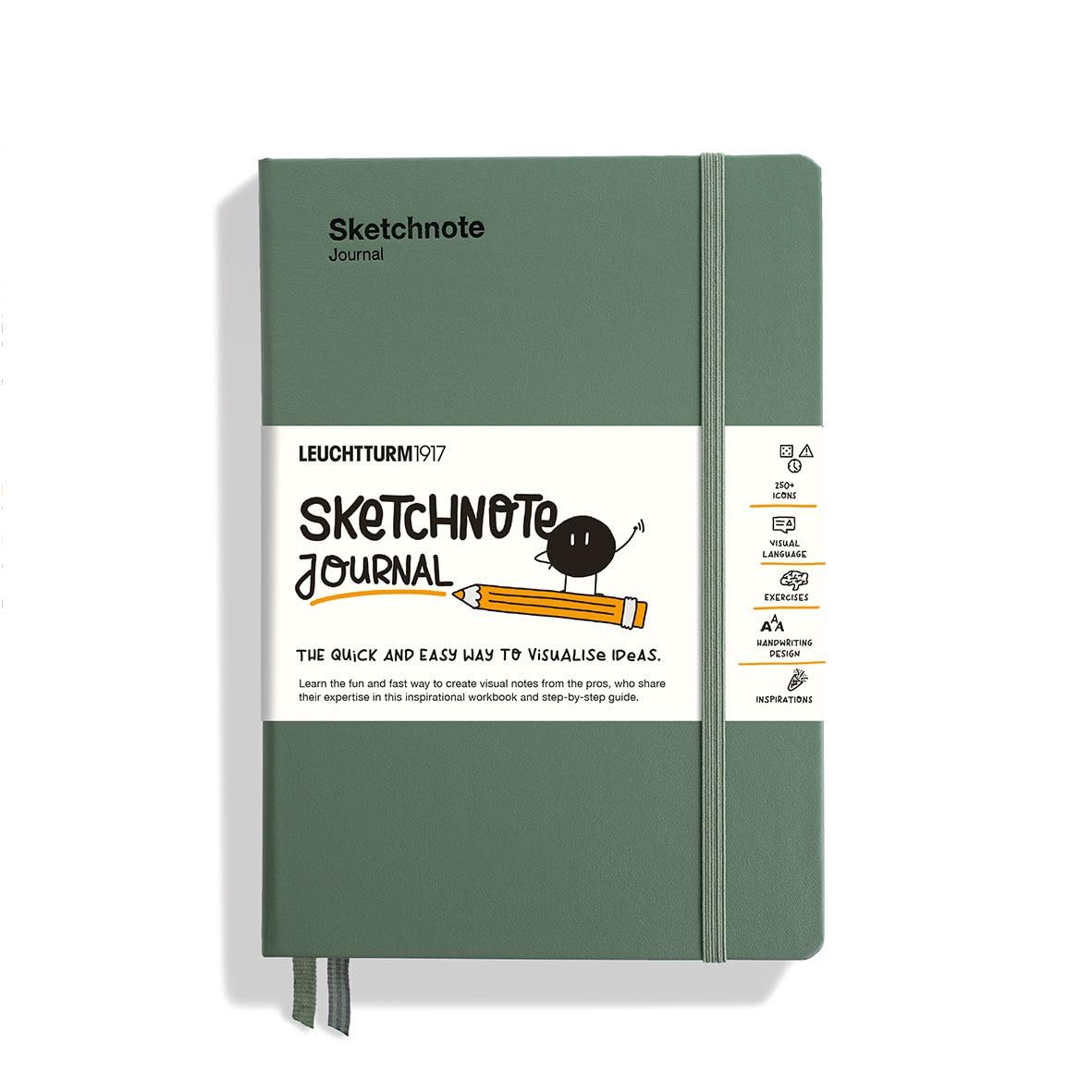 Sketchnote Journal - visualisez des notes et des idées rapidement et facilement | Anglais | Olive