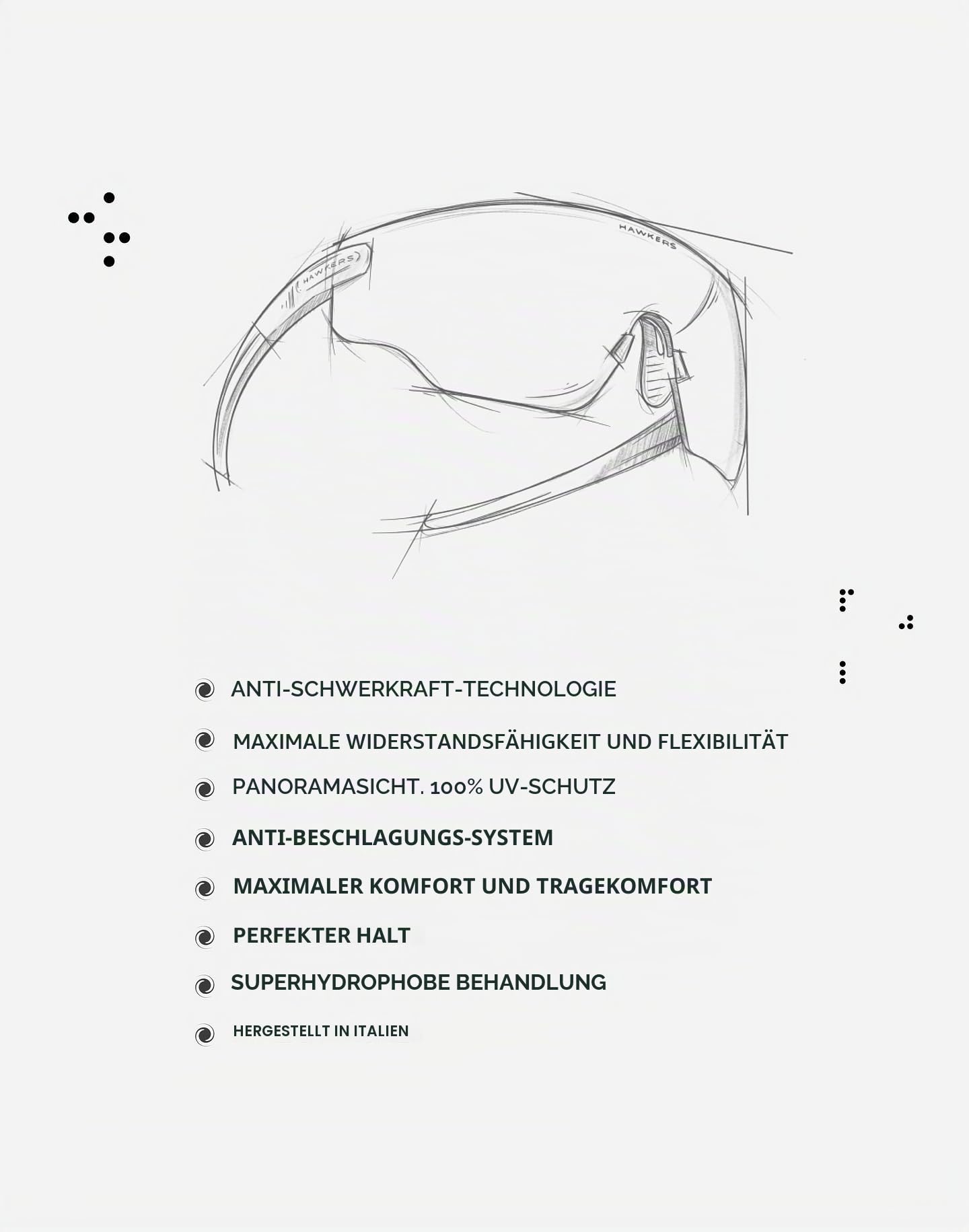 HAWKERS Sonnenbrille SPEED für Herren und Damen