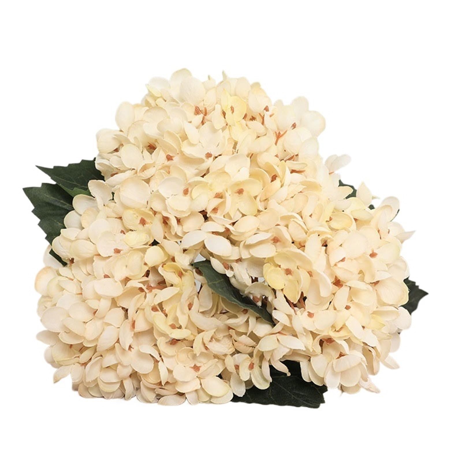 FonHNDG Artificial Flower Branches 3Pcs Hydrangea Autumn Fall Party Fake Flowers Wedding Decoration Mariage Flores Artificiales Vase Decor(Color1)
