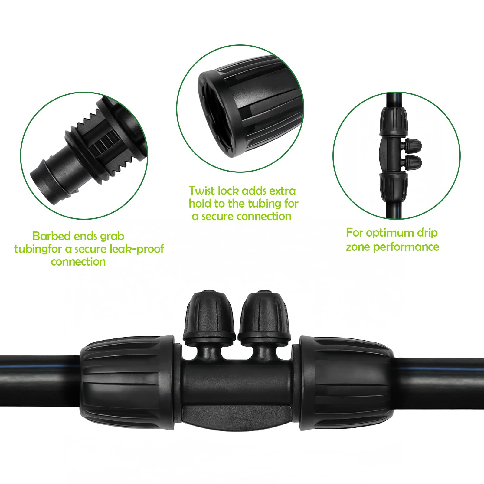 TTioDri Tropfbewässerungs-Set - 24 Teile Für Perfekte Gartenbewässerung