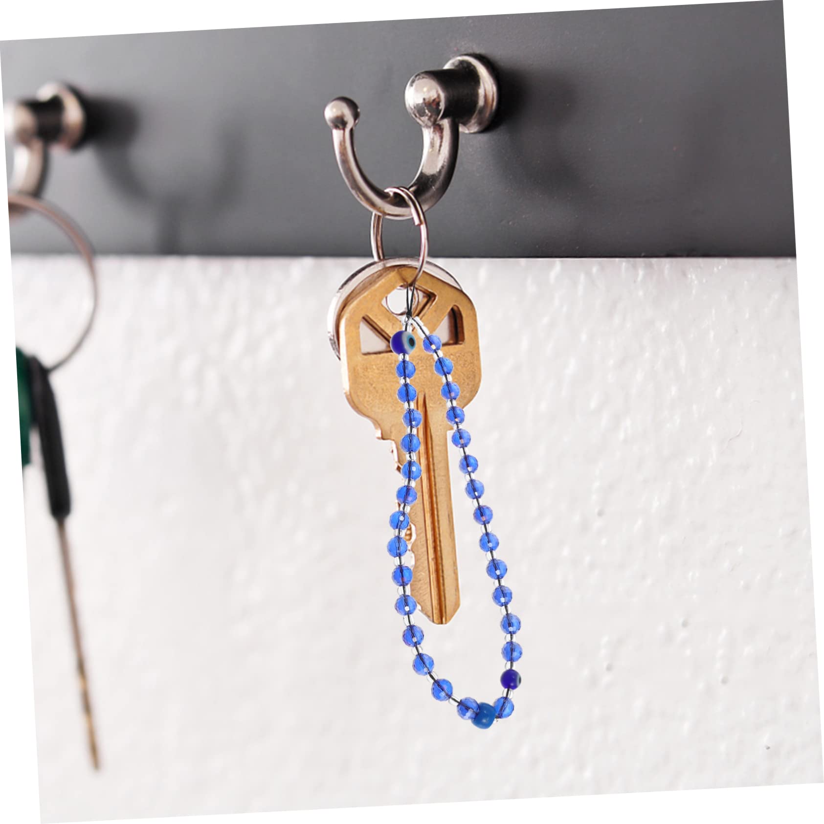 jojofuny Cinturino per telefono con perline catena del braccialetto fascino del cellulare portachiavi home accessori smartphone cordino bracciale catena di smartphone