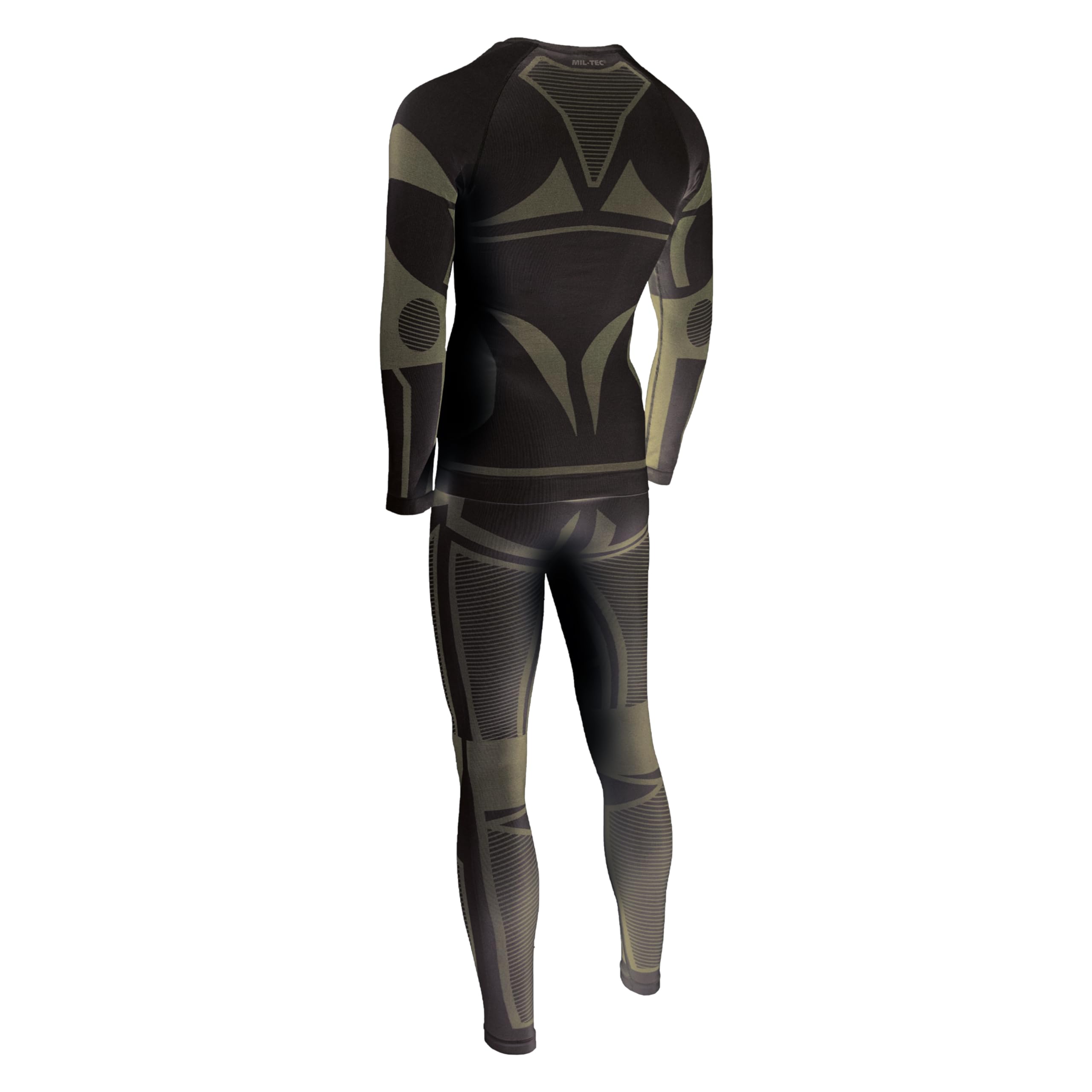 Mil-Tec Biancheria Intima Funzionale da Uomo • Set Biancheria Intima Termica Traspirante e Calda • Biancheria Intima Sportiva Elastica o Biancheria Intima da Sci