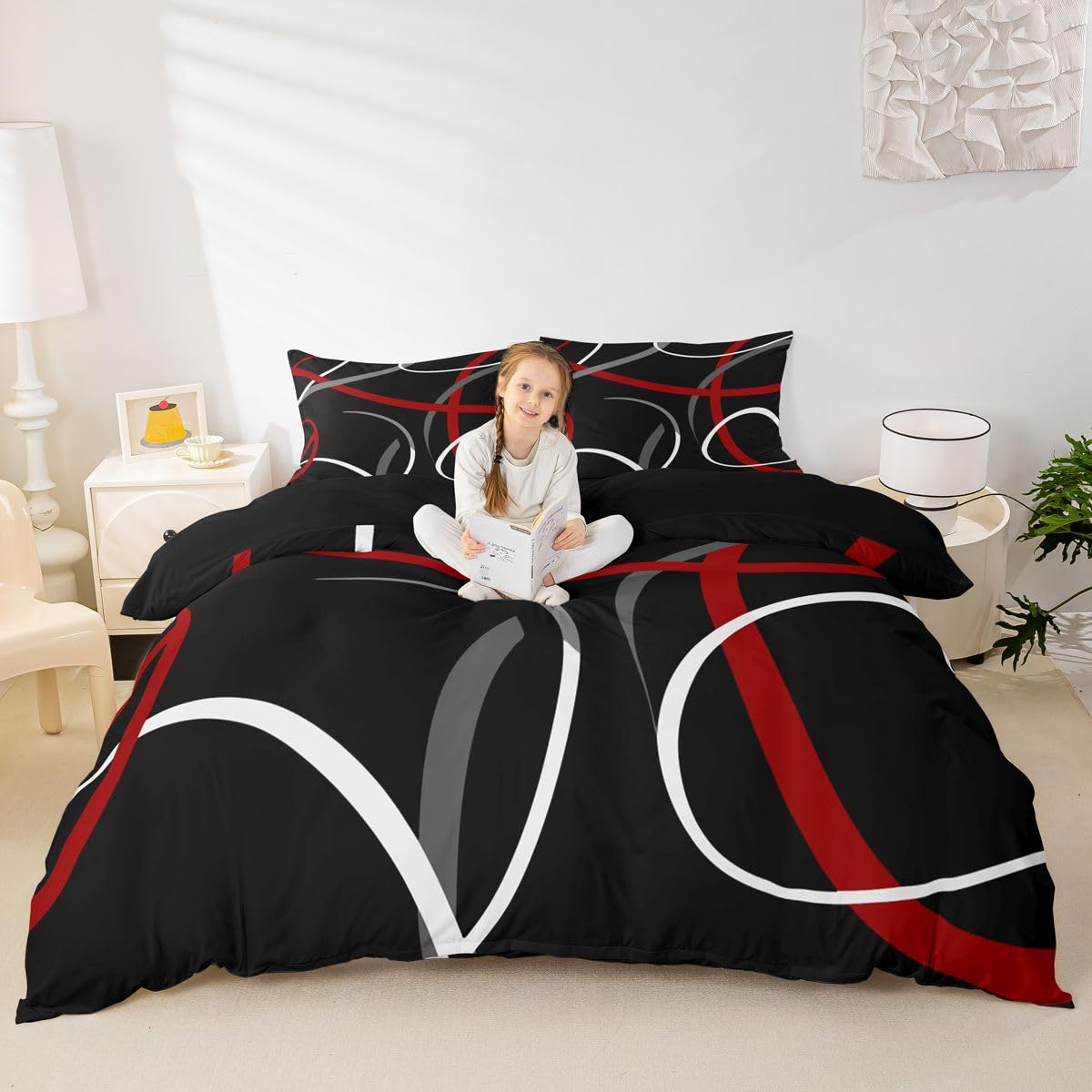 Homemissing Set di biancheria da letto con copripiumino per lui e