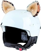Crazy Ears Helm-Accessoires Ohren Katze Tiger Lux Frosch, Ski-Ohren geeignet für Skihelm, Motorradhelm, Fahrradhelm und vieles mehr