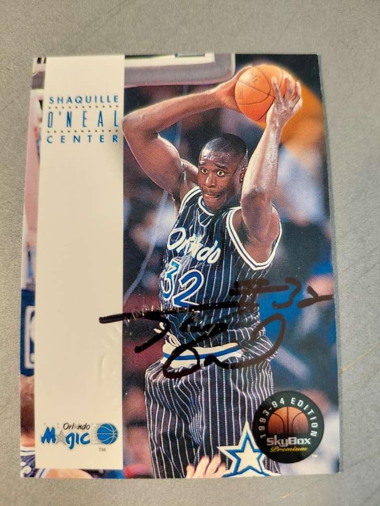 SHAQUILLE O'NEAL AUTO 1993-94 SkyBox Promo Autograph #133 Magic NM-NM+ Basketball
