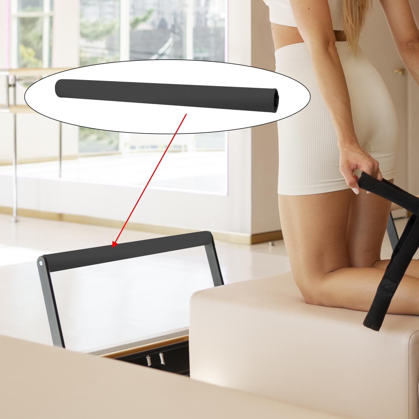 Copertura Maniglia Pilates Reform Rivestimento Barra Letto Core Pilates Accessorio Maniglia Macchina Pilates PU Pelle Manicotto Presa Piede Adatto per