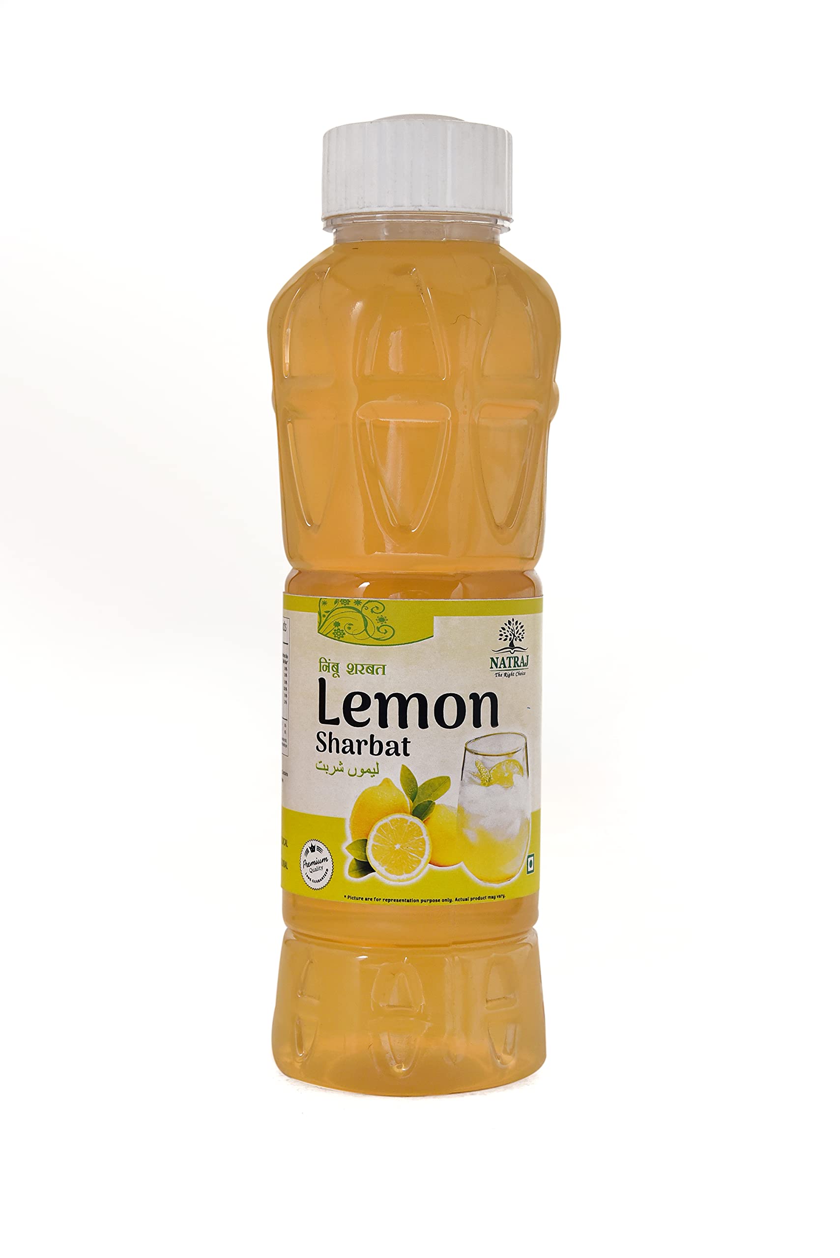 Natraj The Right Choice Lemon Sharbat Syrup | Lemon Syrup |Lemon Syrup For Juice (750 ml) Instant Refreshing Drink For Summer | Natural body coolant Natural Lemon Syrup for Instant Refreshing Drink (750 ml) | Body Coolant & Summer Refreshment