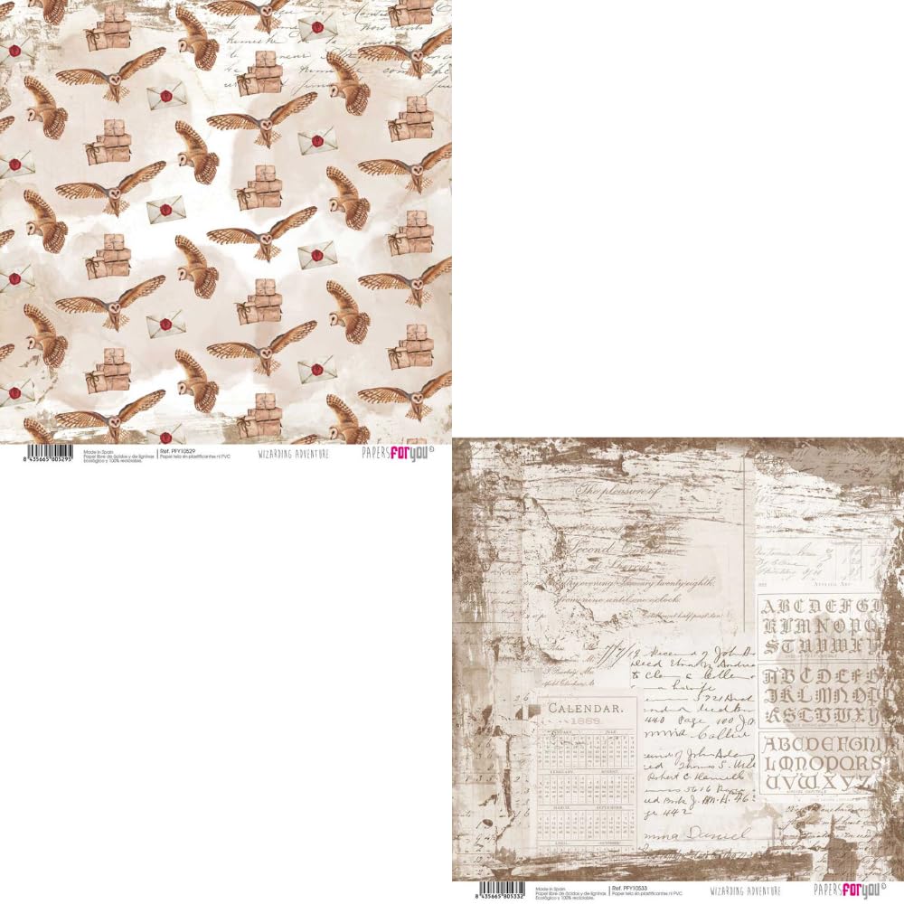 Papers For You Wizarding Adventure 15*15cm - 28 Feuilles Double Face 180g | Brico&Scrap