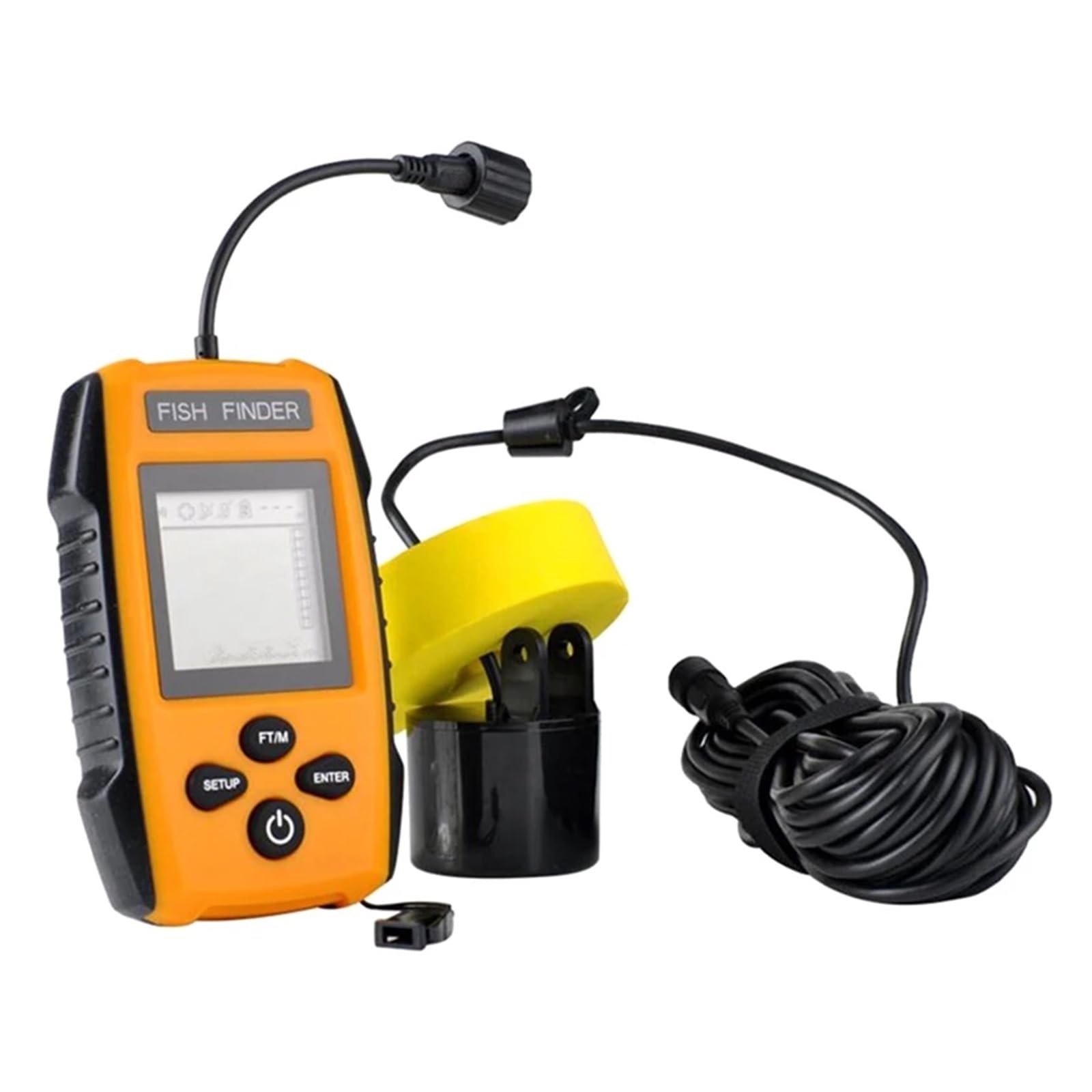 Alarma de Pesca con Sonar inalámbrico con Cable, buscador de Peces, sonda de Profundidad subacuática, Detector de Pesca,Sensibilidad de detección