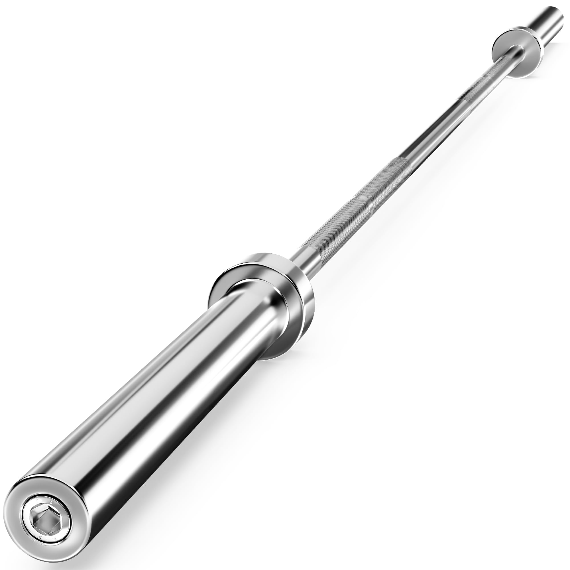 Photo 1 of Elevens Olympic Barbell Bar 7ft Strength Training Bar Bench Press Bar Weightlifting Bar for 2 Inch Weight Plates, OPBR-001