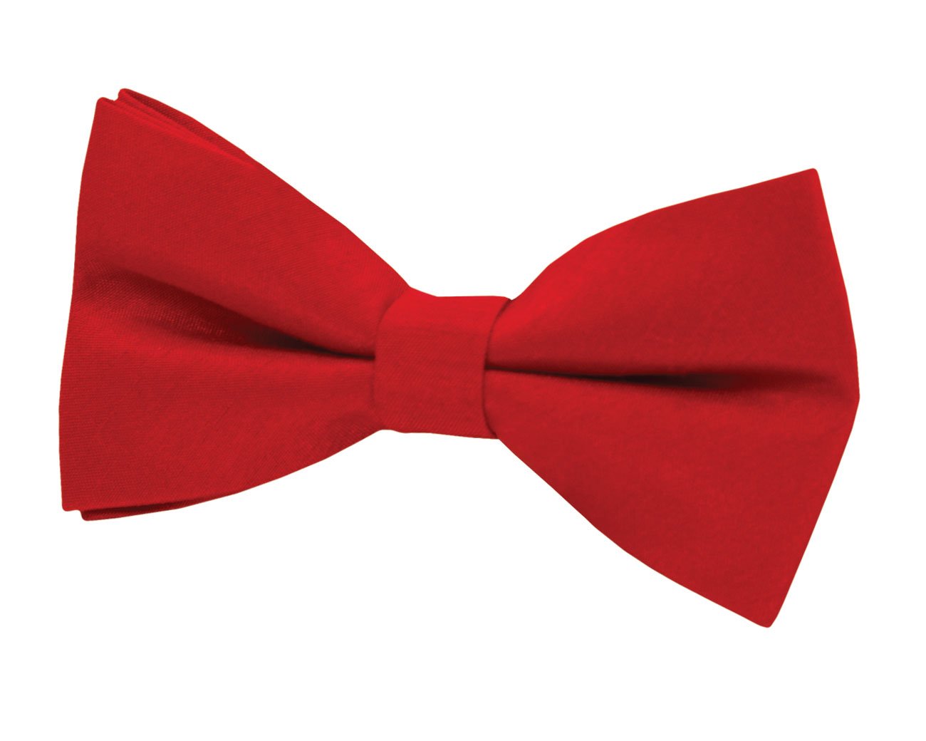Dobell Mens Red Bow Tie Dupion Satin-Feel Pre-Tied