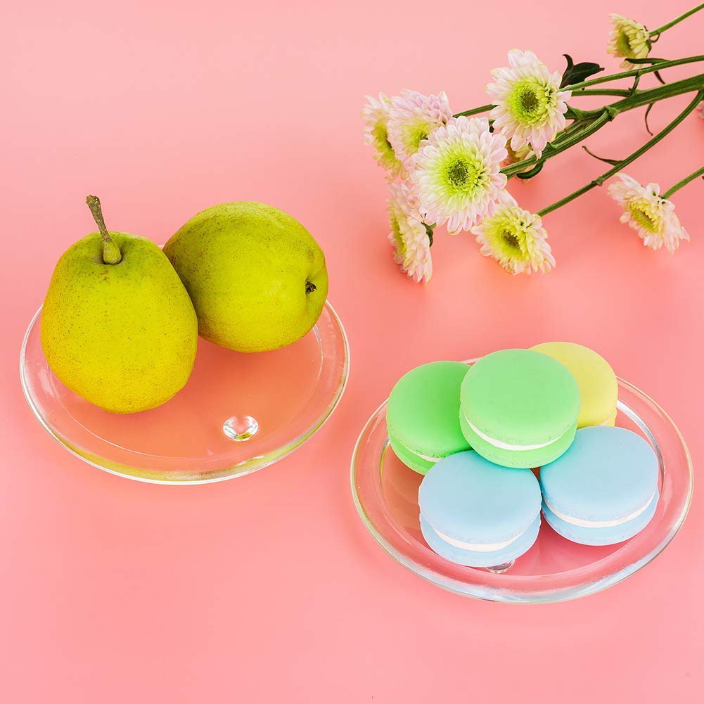 4 Piatti Portacandele In Vetro Trasparente Per Candele Votive - Base Per Decorazioni - Foto 11