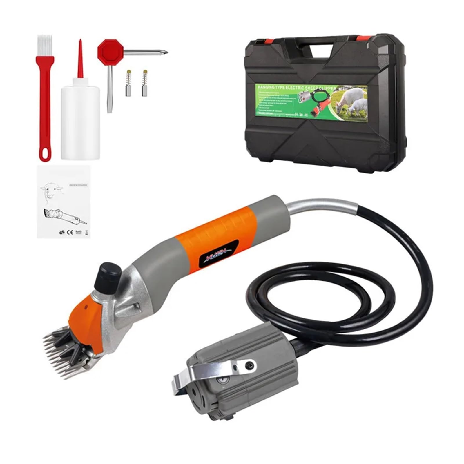 Gqnblvhzupdm 4Mp Rotate Flexible Shaft Electric Sheep Shearing Clipper Scissor Goat Shears Machine With Blade Grinding Grinder Sharpener,Powertools(4Mp)