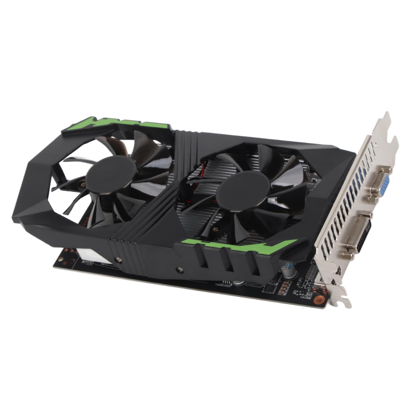 Karta Graficzna 128bit 4GB DDR5 1350MHz Akcesoria Komputerowe Podwójny Wentylator Stacjonarny o Wysokiej Wydajności Garnitur do Multimediów do Gier