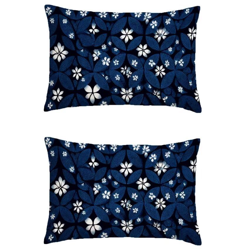 Housse coussin salon de jardin rectangulaire déco automne 60x90